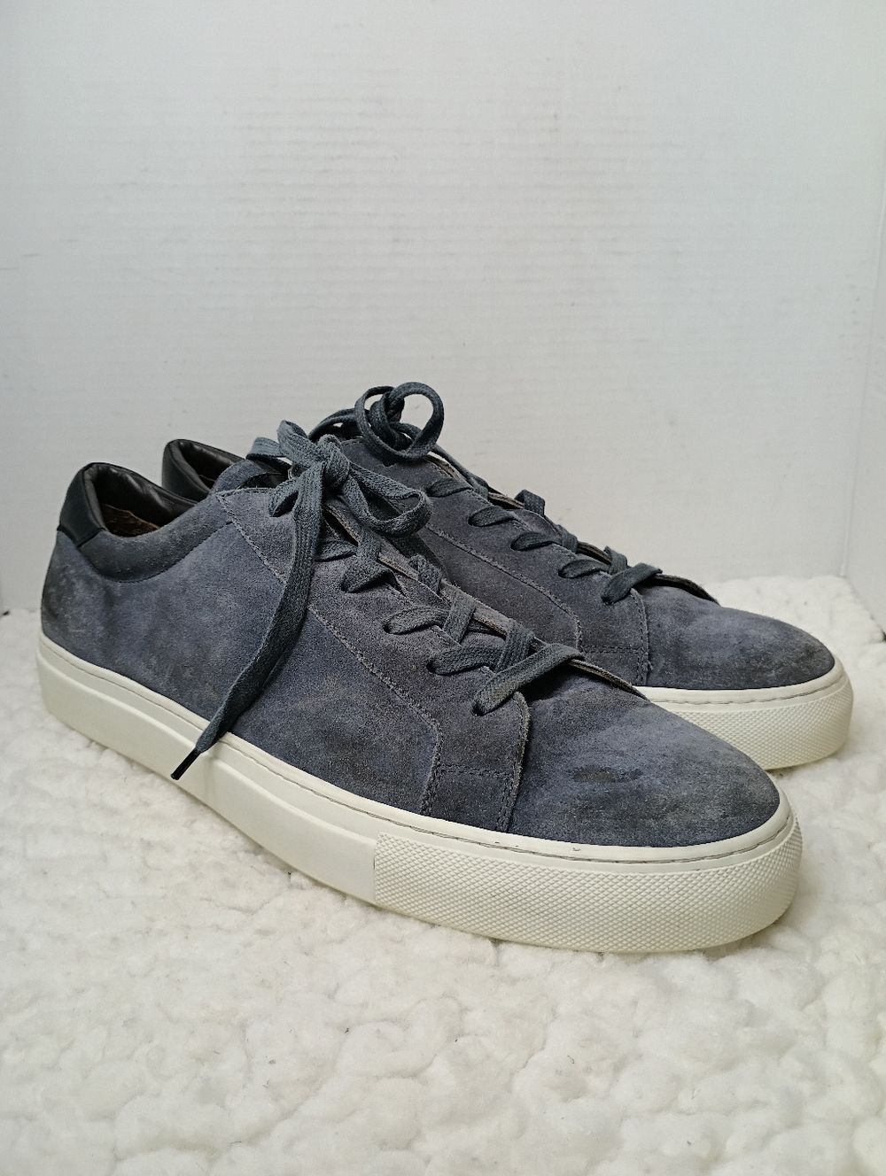 To Boot New York Suede Sneakers Mens 14 Gray Italian Designer Luxury Low Top